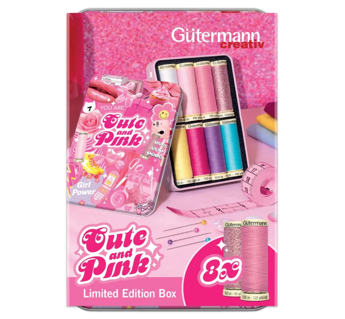 Gütermann creativ Gütermann Cute and Pink-Box, 8 Spulen