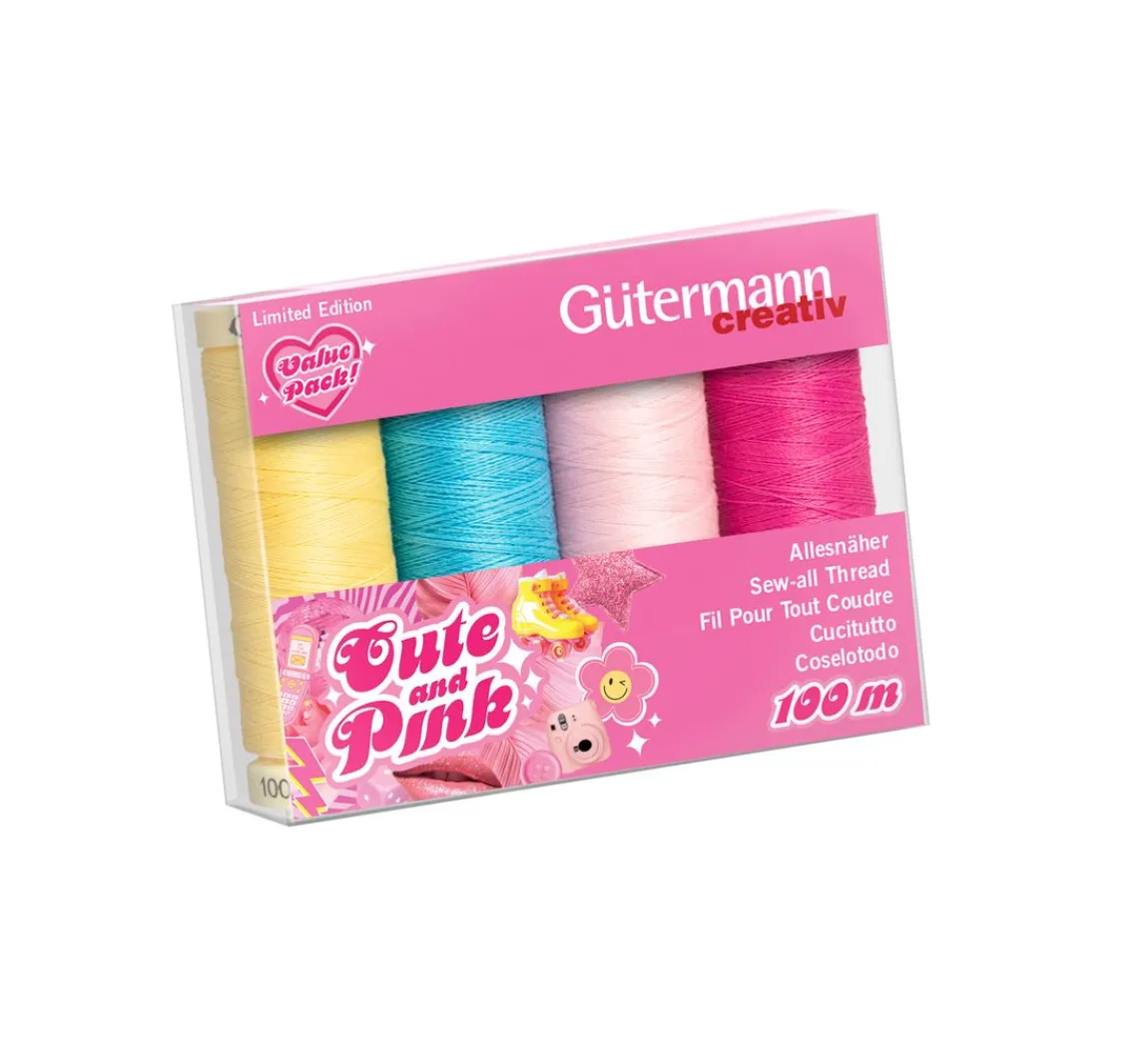 Gütermann creativ Gütermann Cute and Pink-Box, 8 Spulen