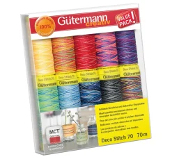 New Gütermann creativ Gütermann Nähfaden Deco-Stitch 70, Col. 3, Multicolor