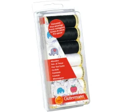 Best Gütermann creativ Gütermann Nähgarn-Set Allesnäher "Schwarz & Weiß"