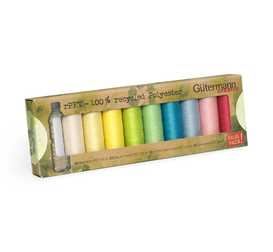 Discount Gütermann creativ Gütermann Nähgarn-Set Allesnäher rPET, 10 x 100 m