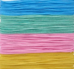 Discount folia Gummischnüre "Pastell"