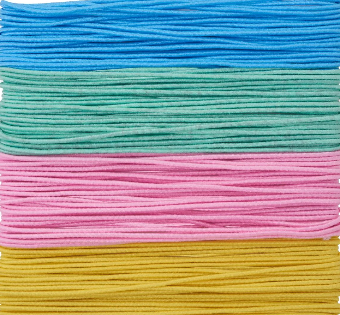Discount folia Gummischnüre "Pastell"