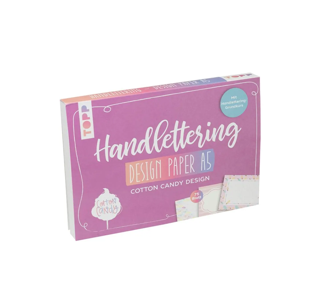 Topp Handlettering Design Paper Block Cotton Candy A5