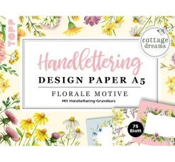 Clearance Topp Handlettering Design Paper Block Cottage Dreams A5