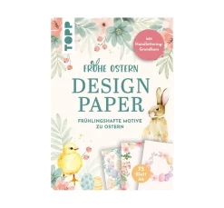 Clearance Topp Handlettering Design Paper Block "Frohe Ostern"