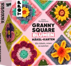 Sale Topp Häkel-Karten Granny Square "Blumen"