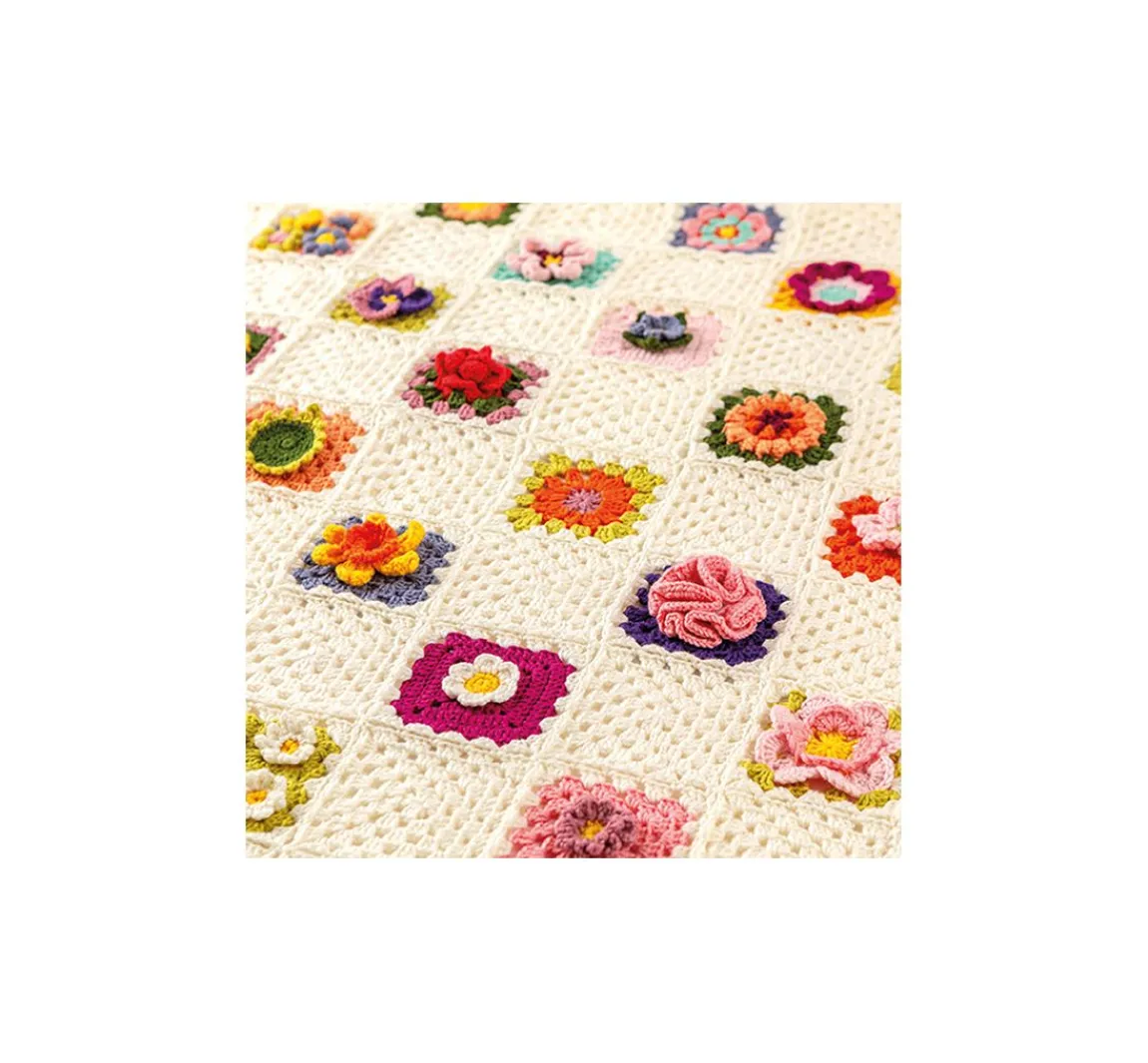 Sale Topp Häkel-Karten Granny Square "Blumen"