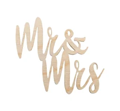 Hot Rayher Holz Schriftzug Mini "Mr & Mrs"