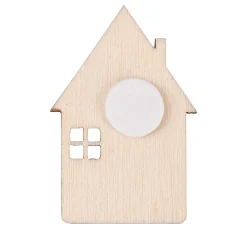 Sale Rayher Holz Streuteile "Haus-Mix" mit Klebepunkt