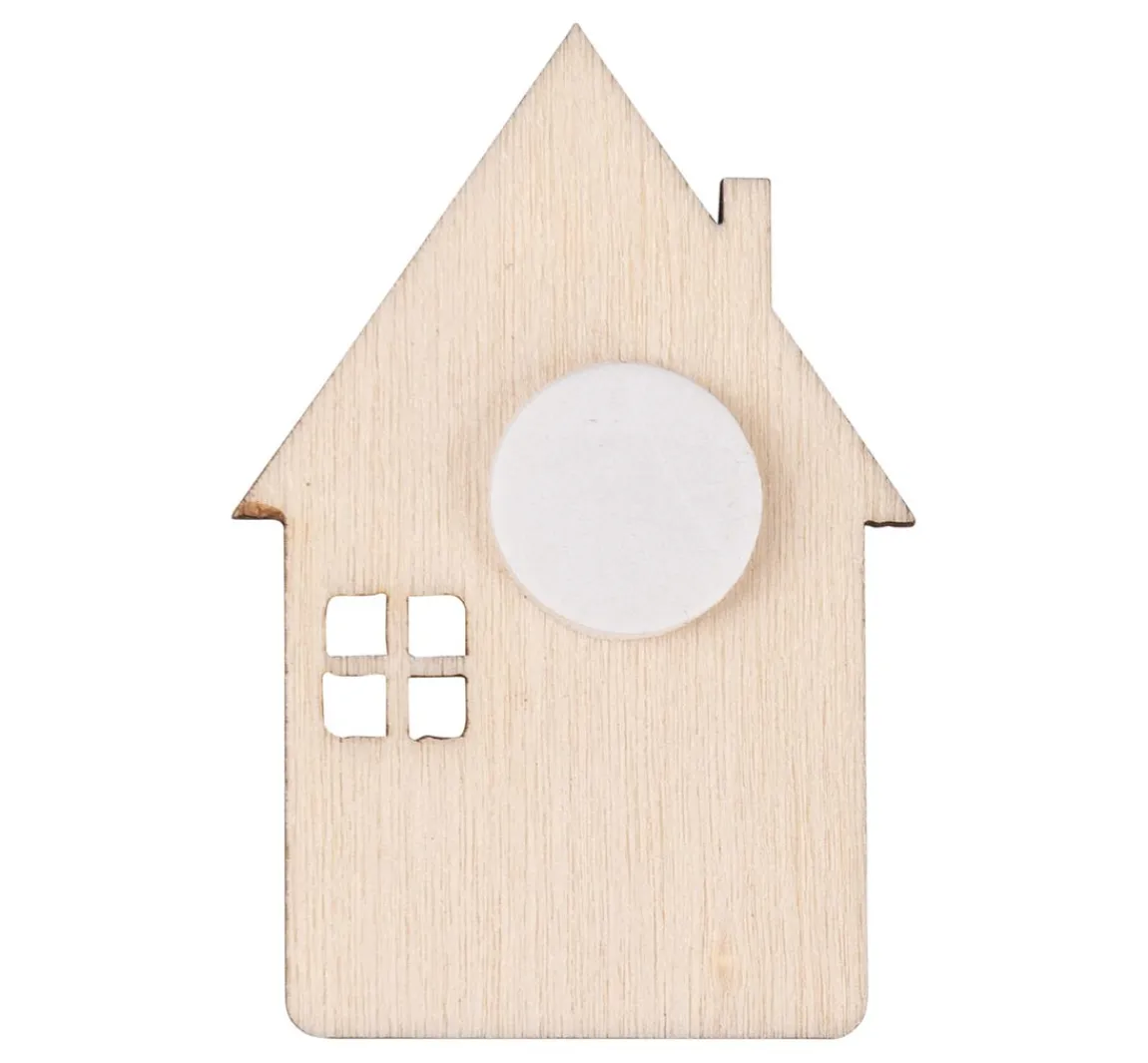 Sale Rayher Holz Streuteile "Haus-Mix" mit Klebepunkt