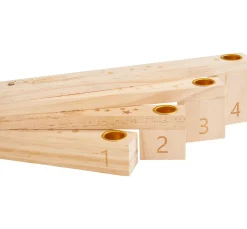 Outlet ohne Marke Holz-Adventskerzenhalter, gefächert