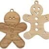 ohne Marke Holz-Anhänger "Lebkuchenmann"