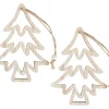 Sale ohne Marke Holz-Anhänger Tannenbaum "Hollow"