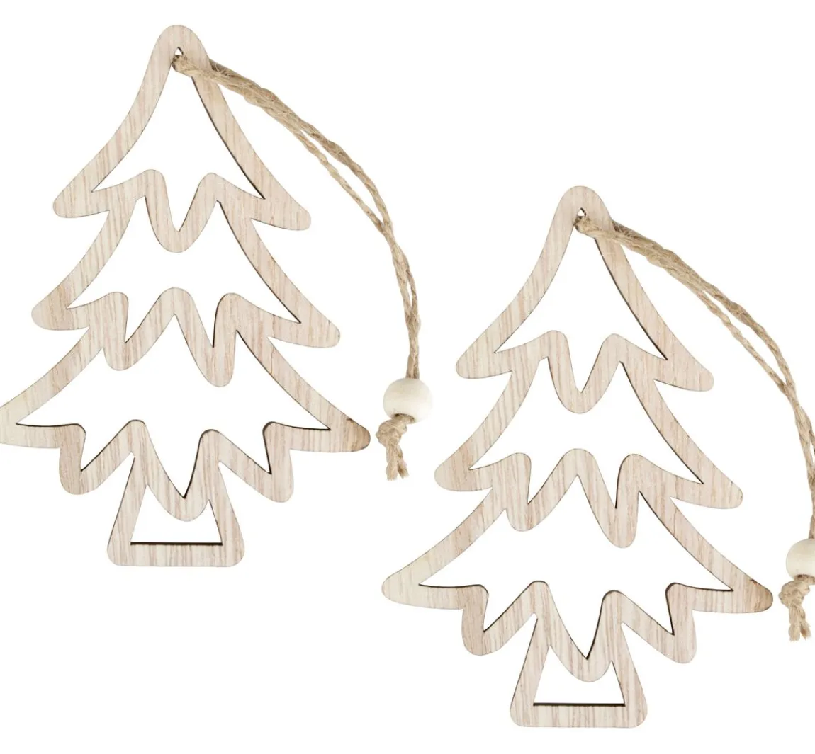 Sale ohne Marke Holz-Anhänger Tannenbaum "Hollow"