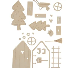 Sale Rayher Holz-Bastelset "Wichteltür Tomte"