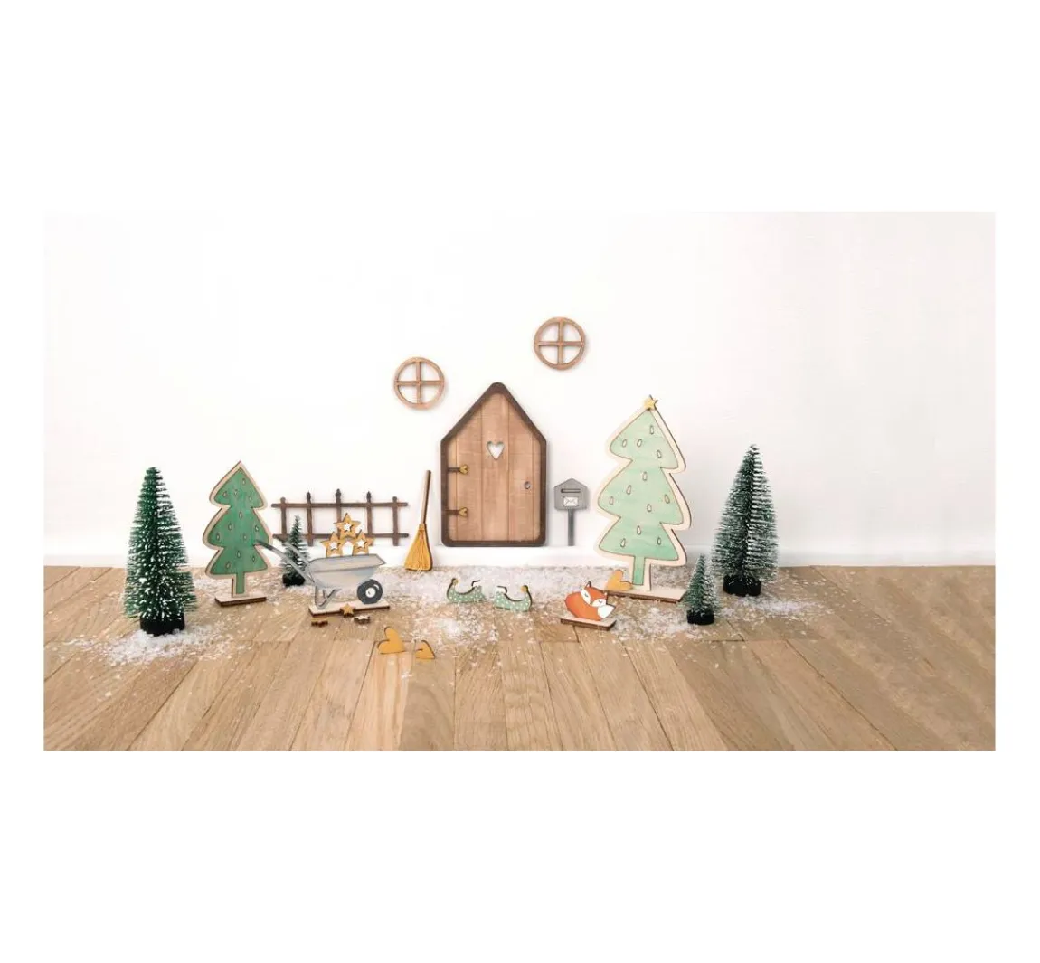 Sale Rayher Holz-Bastelset "Wichteltür Tomte"
