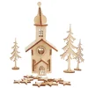 Outlet Rayher Holzbausatz "Kirche", Sperrholz