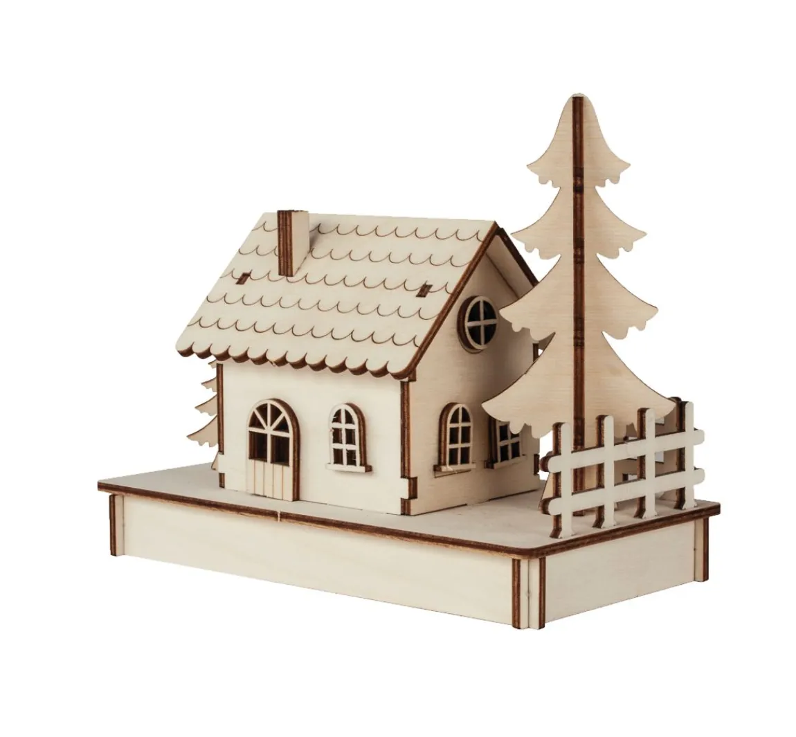 Outlet Rayher Holzbausatz "Lichterhaus"