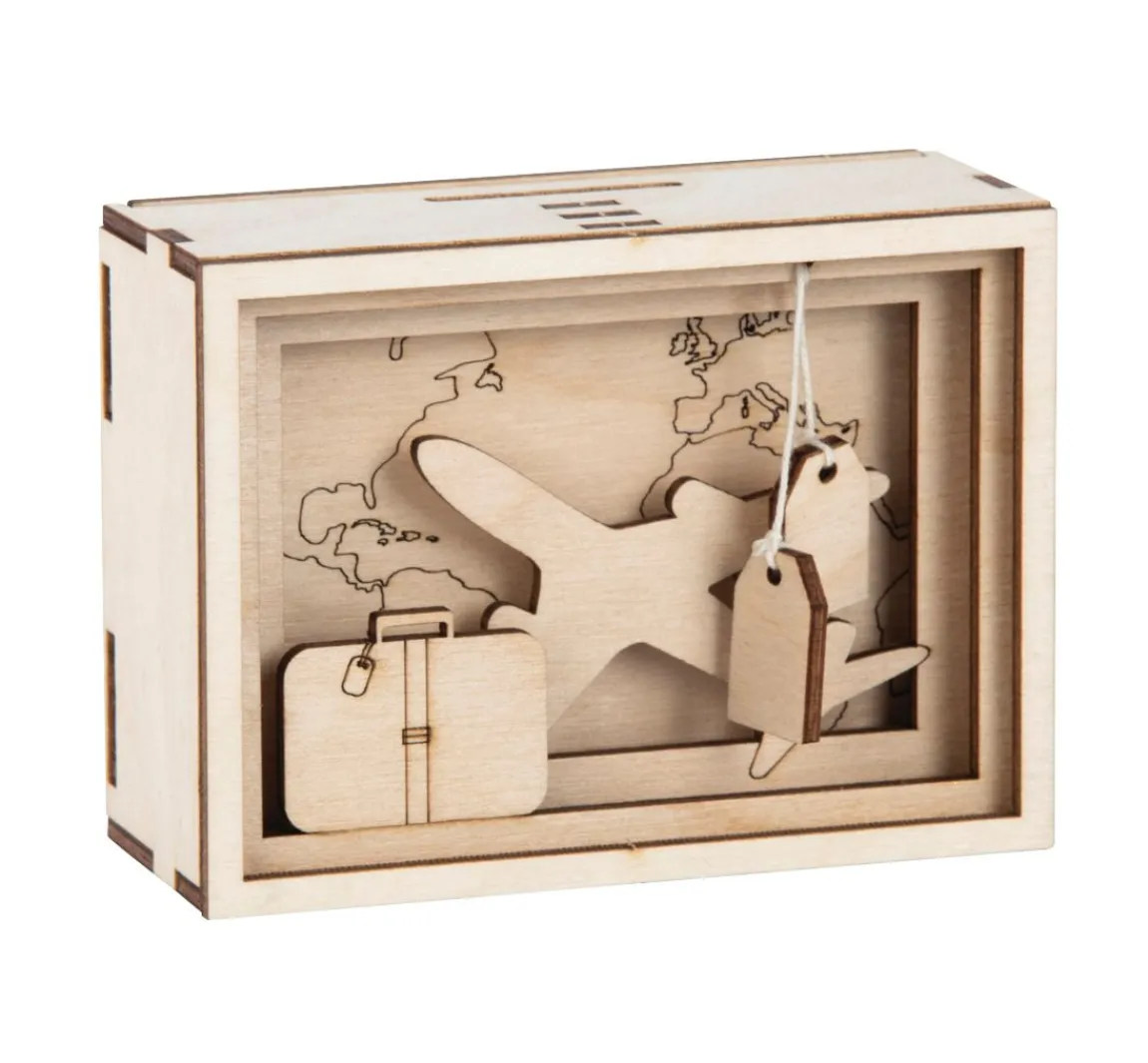 Clearance Rayher Holzbausatz Spardose "Journey"