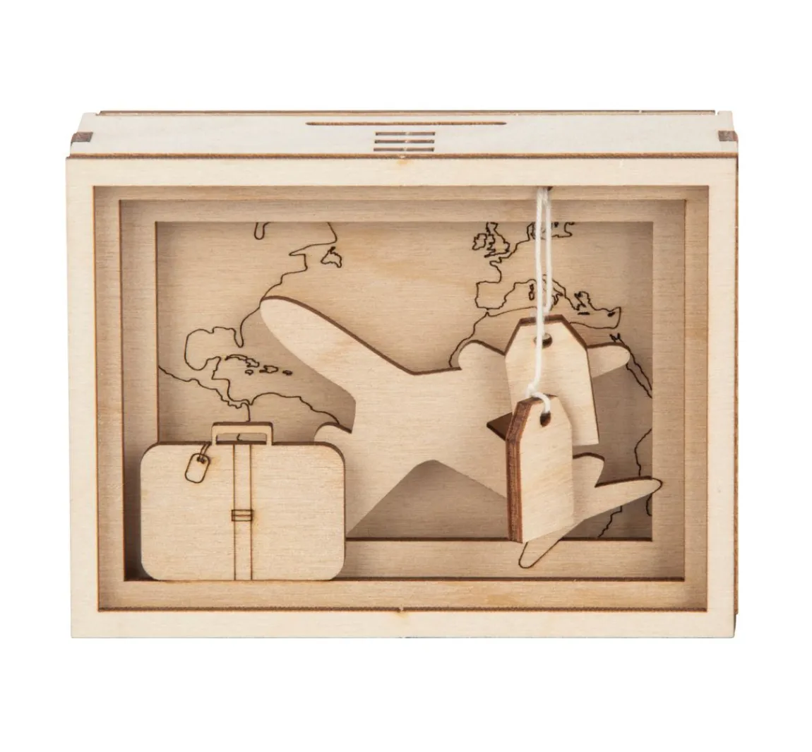 Clearance Rayher Holzbausatz Spardose "Journey"