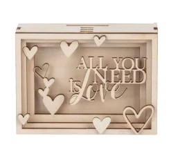 Rayher Holzbausatz Spardose "Love"