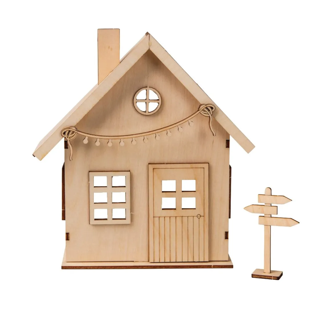 Outlet Rayher Holzbausatz "Wichtelhaus"