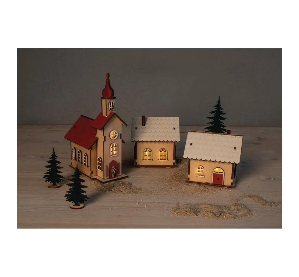 Sale Rayher Holzbausatz-Lichterdorf, 84-tlg.