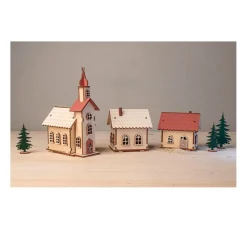 Sale Rayher Holzbausatz-Lichterdorf, 84-tlg.