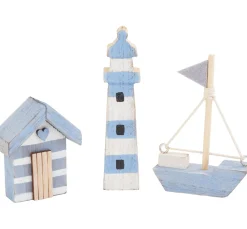 Outlet ohne Marke Holzdeko-Set "Maritim"