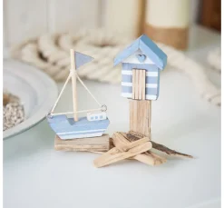 Outlet ohne Marke Holzdeko-Set