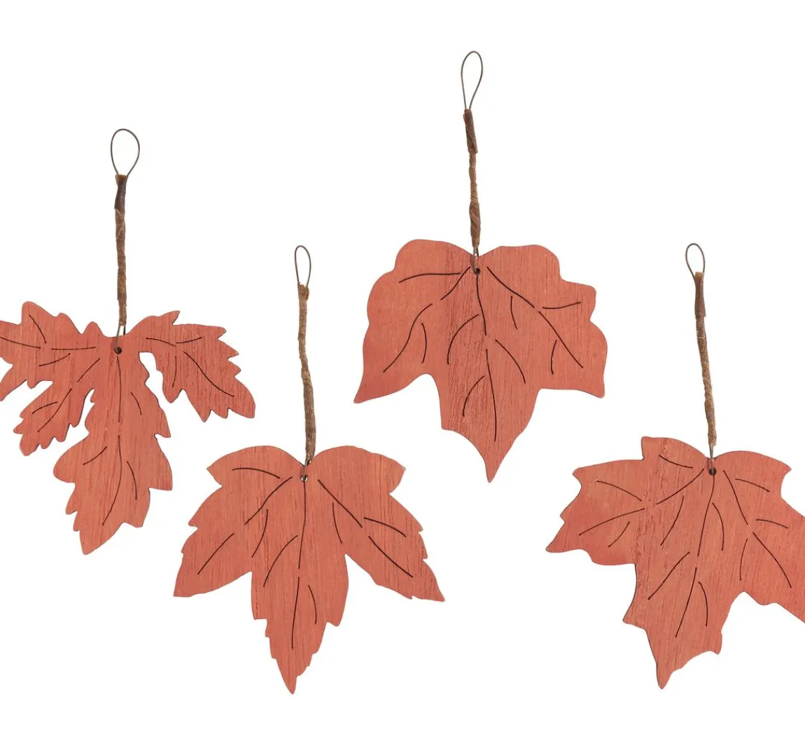 New ohne Marke Holz-Herbstlaub mit Anhänger