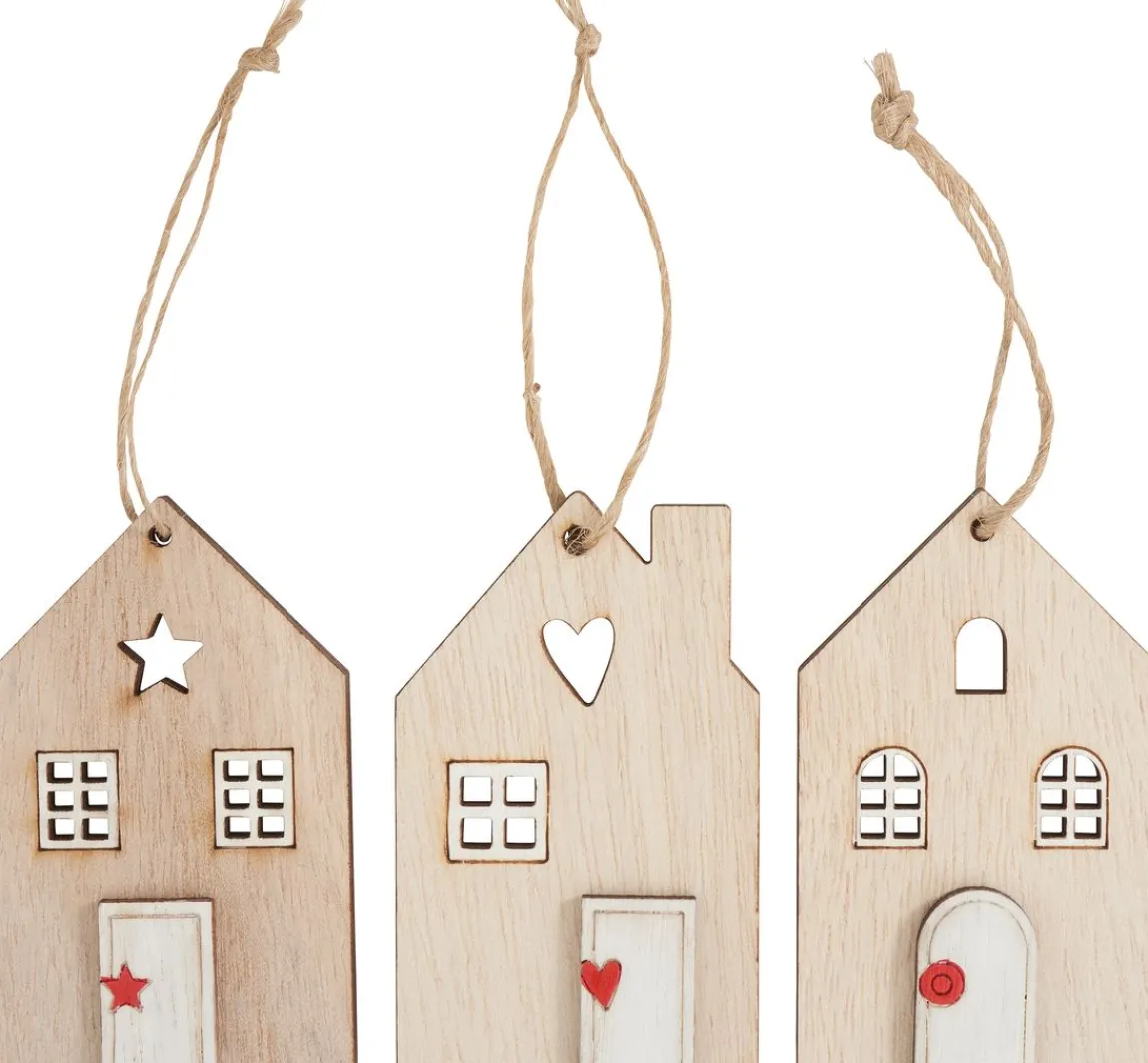 Discount ohne Marke Holz-Häuser zum Hängen