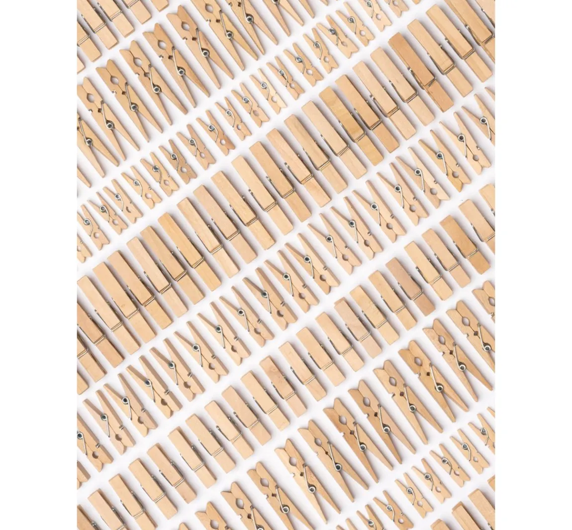 folia Holzklammern Jumbo Pack "Naturel"