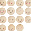 Outlet folia Holzkugeln mit Gesicht "Cute Faces"