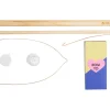 New folia Holz-Laternenstab inkl. Drahtbügel + 1 LED Licht