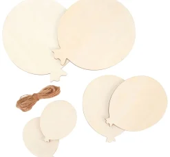 Sale Graine Creative Holz-Luftballon, 6er Set