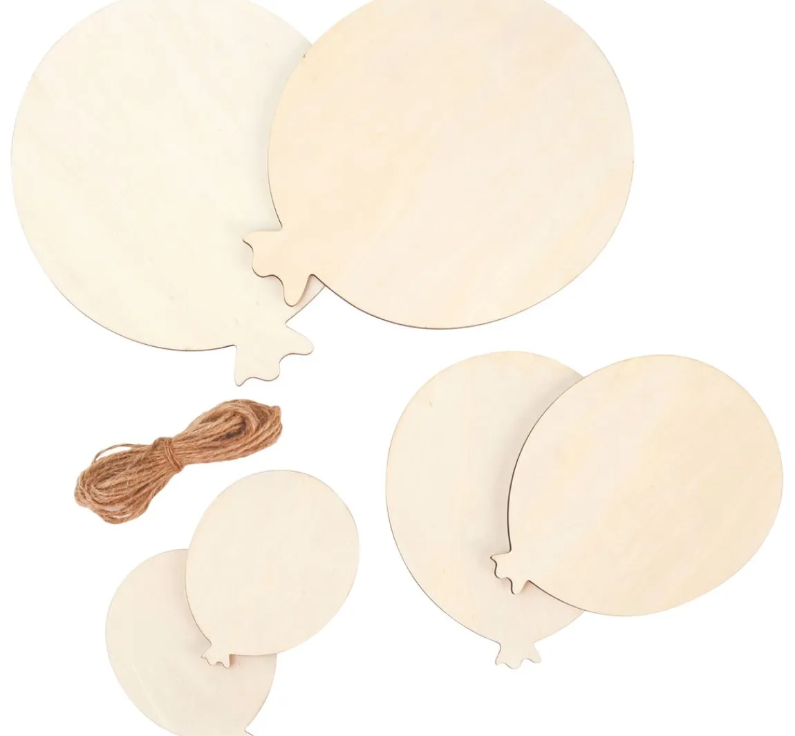 Sale Graine Creative Holz-Luftballon, 6er Set