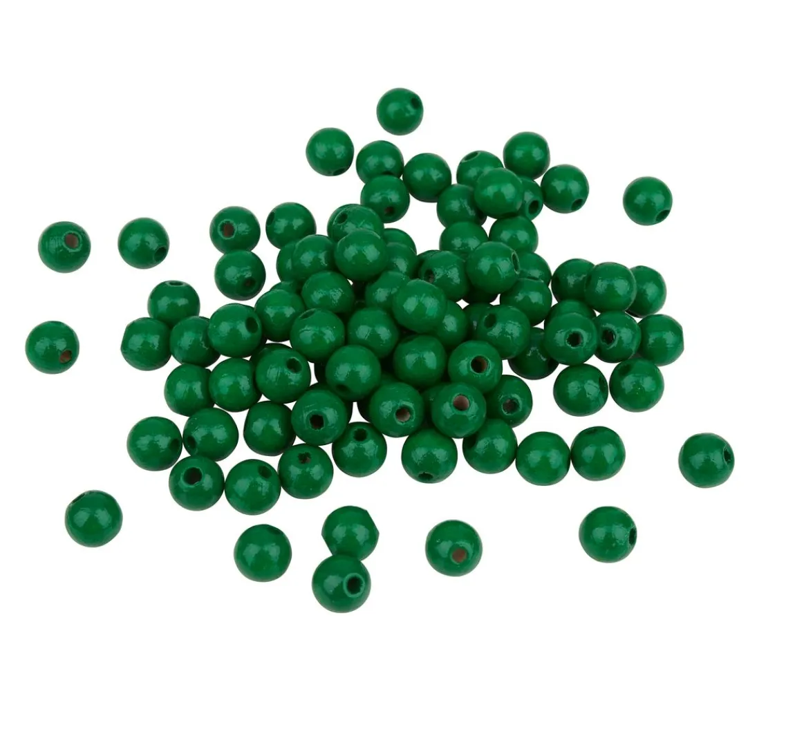 Best Meyco Holzperlen, Ø 8 mm, 85 Stück