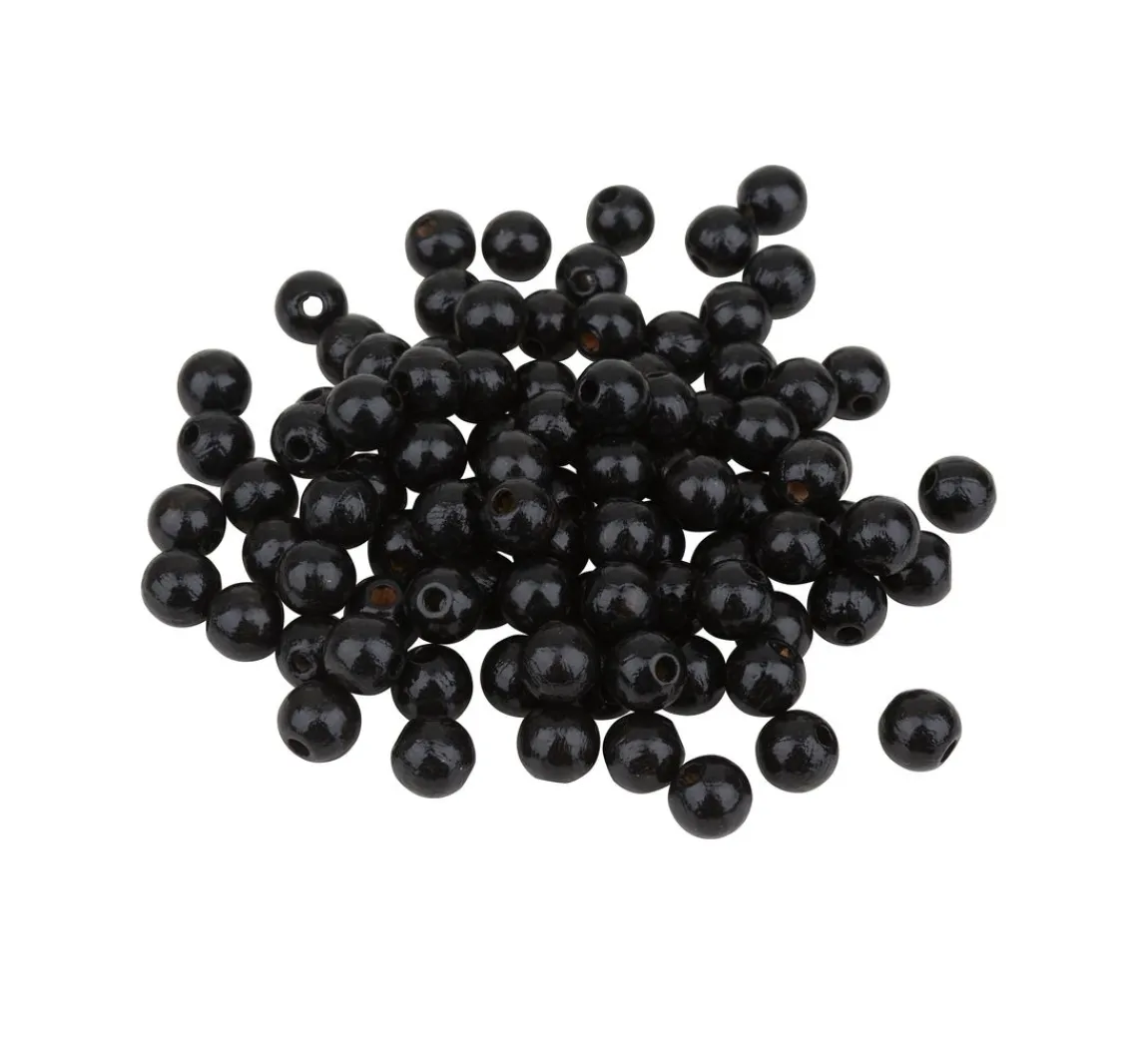 Best Meyco Holzperlen, Ø 8 mm, 85 Stück