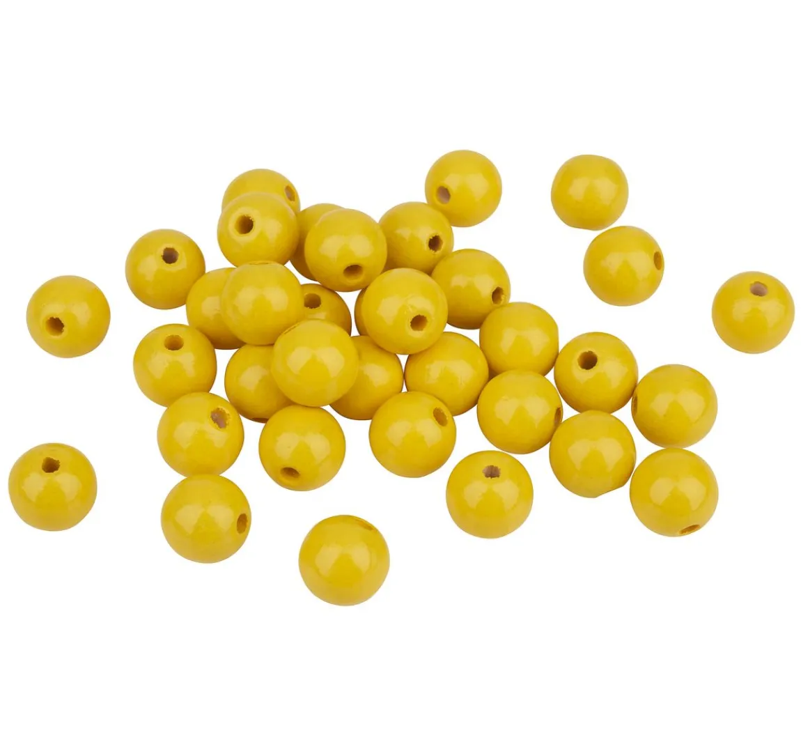 Discount KNORR prandell Holzperlen, Ø 12 mm, 30 Stück