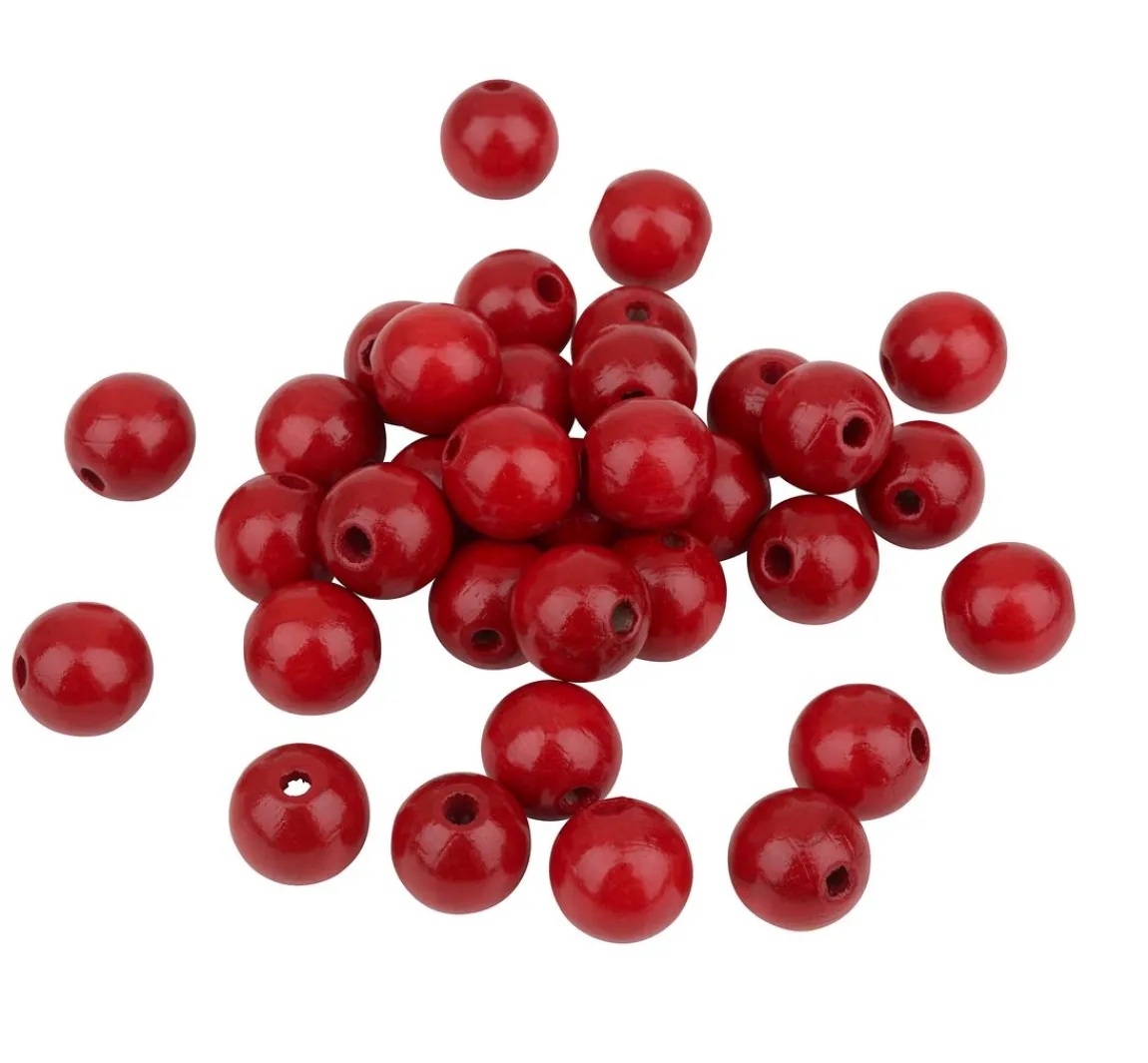 Discount KNORR prandell Holzperlen, Ø 12 mm, 30 Stück