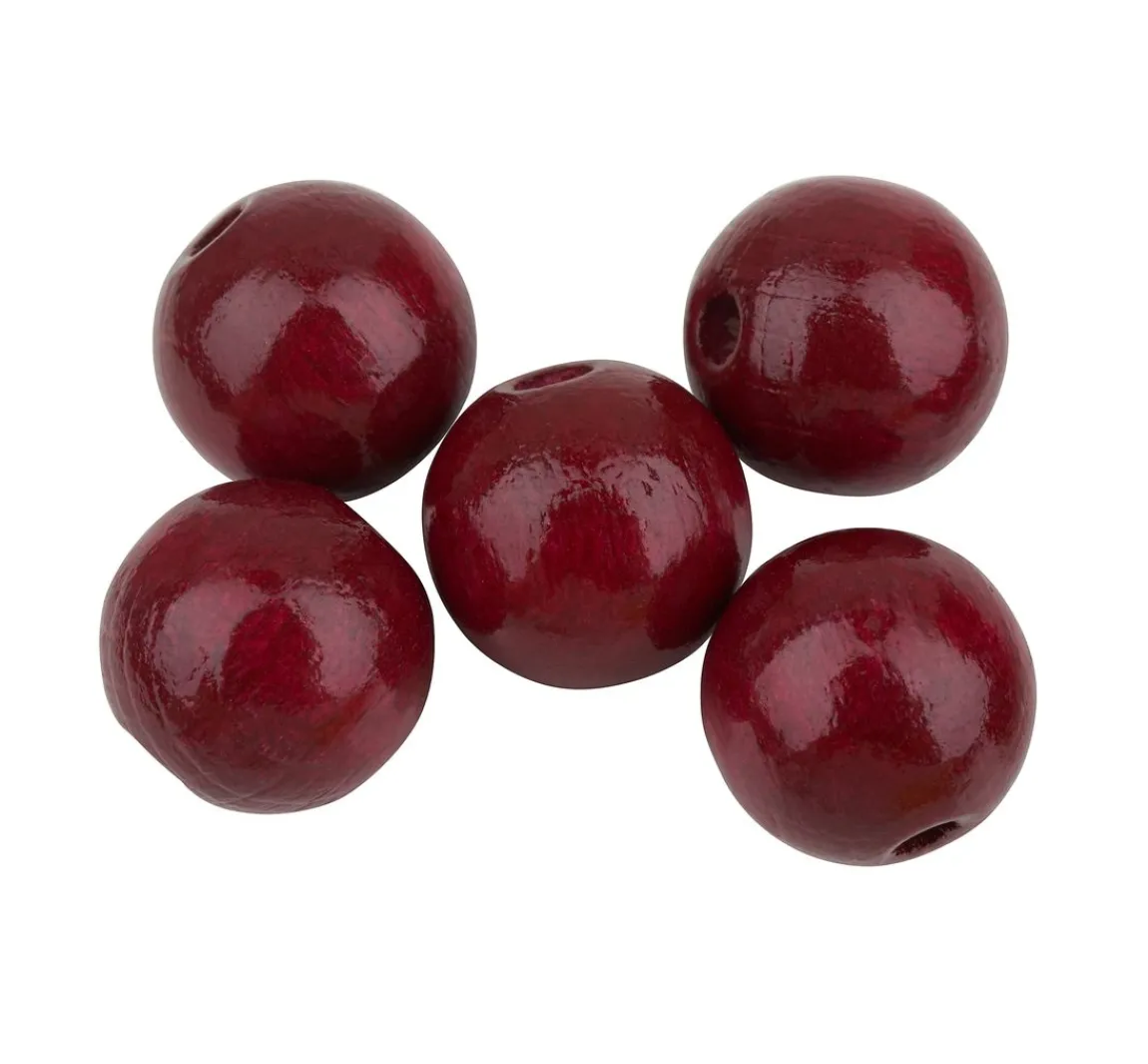 Discount KNORR prandell Holzperlen, Ø 12 mm, 30 Stück