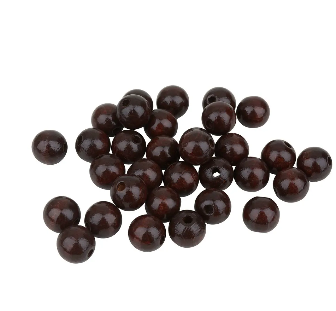 Discount KNORR prandell Holzperlen, Ø 12 mm, 30 Stück
