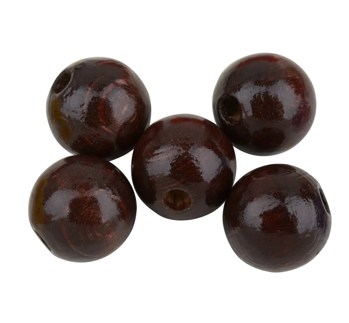 Discount KNORR prandell Holzperlen, Ø 12 mm, 30 Stück