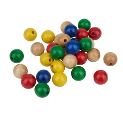 Discount KNORR prandell Holzperlen, Ø 12 mm, 30 Stück