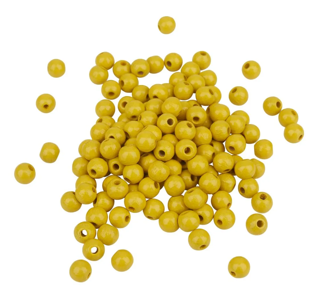 Discount KNORR prandell Holzperlen, Ø 6mm, ca. 125 Stück