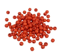 Discount KNORR prandell Holzperlen, Ø 6mm, ca. 125 Stück