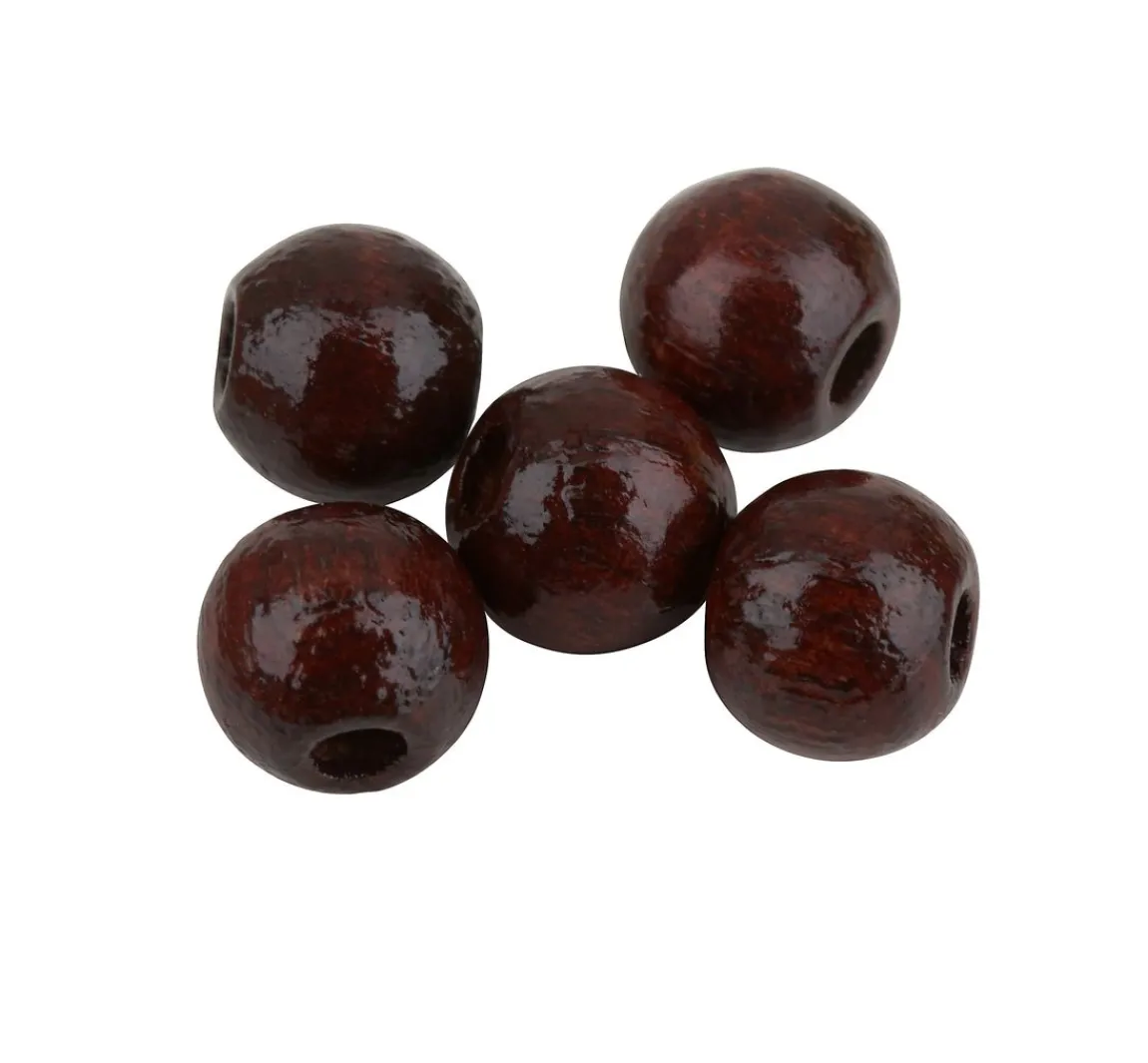 Discount KNORR prandell Holzperlen, Ø 6mm, ca. 125 Stück