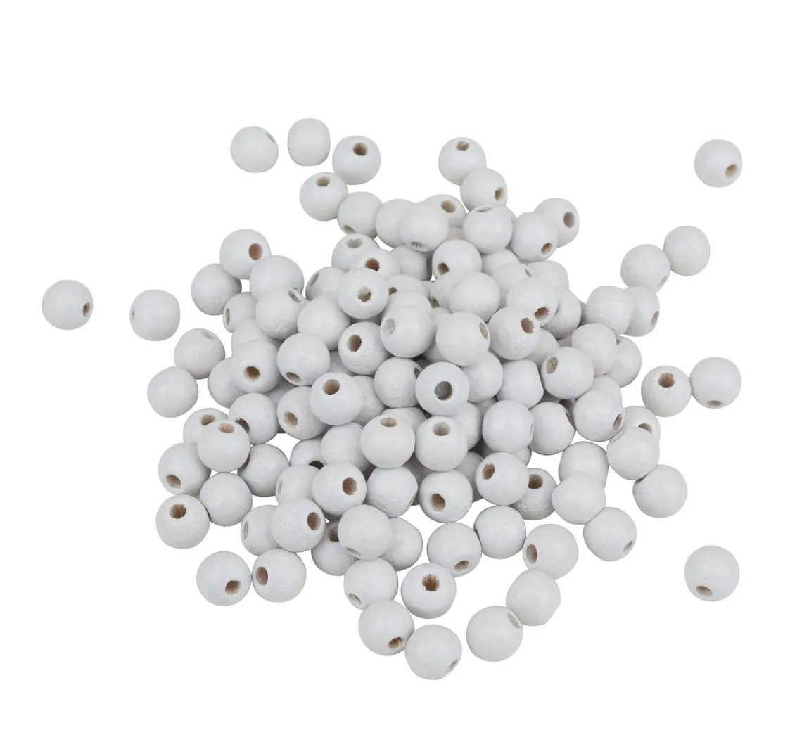 Discount KNORR prandell Holzperlen, Ø 6mm, ca. 125 Stück